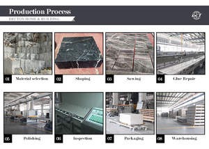 Lastre Grandi di Marmo Naturale Moderno Italiano Nero con Fiori Dorati per Tavoli da Pranzo, Tavolini da Caffè, Scale e <span class=keywords><strong>Sfondi</strong></span> di Lusso - Vendita all'Ingrosso - Product Image 5
