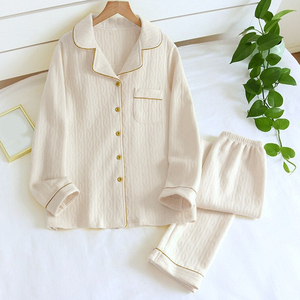 Custom Winter Ladies 100 Cotton <strong>Pyjamas</strong> Women Two Piece Shirts and Pants <strong>Matching</strong> Pajamas Set for <strong>Couple</strong> - Product Image 6