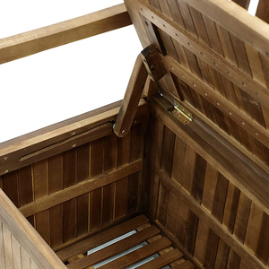 DU'S Outdoor Practical <strong>Garden</strong> <strong>Bench</strong> <strong>With</strong> Large <strong>Storage</strong> Box <strong>Wooden</strong> <strong>Bench</strong> Classic Patio <strong>Bench</strong> - Product Image 5