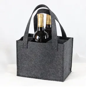 non-woven single leather wine bottles pvc wine christmas paper custom red wine glass bag