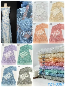 <strong>China</strong> <strong>Wholesale</strong> Rose Gold <strong>Lace</strong> Fabric Embroidery African Soft 3D Flower White Beaded and SequinLace Fabric for Bridal <strong>Dress</strong>