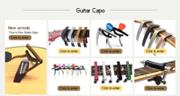 Wholesale Hot Selling Cheap Aluminum Professional Good Handfeeling Acoustic Guitar Accessories Multi Color Classic Guitar Capo