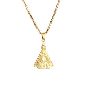 Collana con Pendente della <span class=keywords><strong>Madonna</strong></span> in Acciaio Inossidabile, Serie Religiosa Personalizzata, Vendita all'Ingrosso di Gioielli - Product Image 6