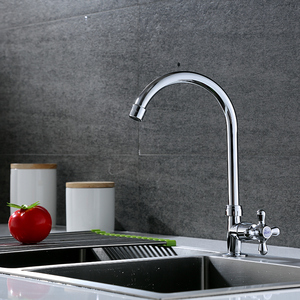 A buon mercato colata di rame Rotante singolo rubinetto del lavandino freddo cucina <span class=keywords><strong>lavello</strong></span> in acciaio inox piscina lavaggio ciotola bacino duplice scopo - Product Image 2