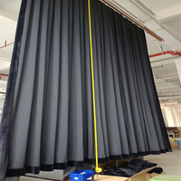 Rideau lourd rideau de scène en velours ignifuge-certifié NFPA 701, parfait pour les auditoriums scolaires, les studios et le théâtre