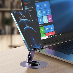 Có Thể Gập Lại 360 Xoay Điện Thoại Di Động Chủ Đứng Kim Loại Máy Tính Để Bàn Phổ Cho Máy Tính Bảng Chủ Cho <span class=keywords><strong>Ipad</strong></span> Và Điện Thoại - Product Image 3