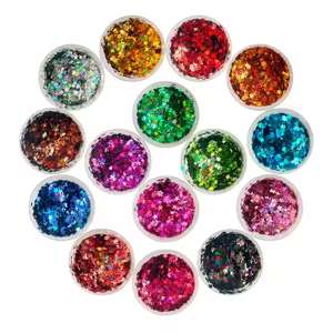 Wholesale Bangsai Brand <b>Pink</b> Glitter Sequin Mix Star Heart Shaped <b>Christmas</b> <b>Decorations</b> Customized Size PET Material 1kg MOQ - Product Image 1