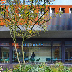 Revêtement en acier corten certifié ISO 9001, anodisé, perforé, découpé, soudé, panneaux extérieurs modernes, imperméables, écologiques - Product Image 4