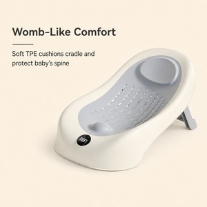 Transat de Bain Intelligent pour Bébé avec Affichage de Température, Coussin en TPE Doux, Pliable, Rangement Suspendu, Nouveau-né+, Personnalisation OEM - Product Image 5