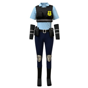 Disfraz de Judy Hopps, Conjunto Completo para Mujer Adulta, Traje de Anime para Conveniones, Chaleco, Top, Leggings, Personaje de Zootopia, 60% Original - Product Image 2