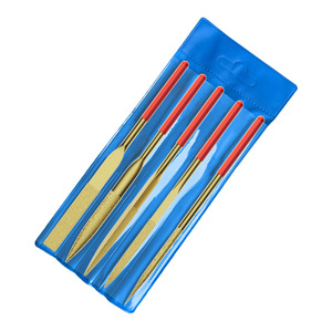 Diamond File Set Medium Tooth Alloy Titanium Plated For Carpentry Manual Grinding And Trimming Tools 140 160 Mm - Product Image 1