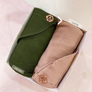 Confezione regalo personalizzata Hijab da donna in Chiffon di Hijab plissettato Jersey in Chiffon cotone combinazione confezione regalo di Hijab Soi De <span class=keywords><strong>Medin</strong></span> - Product Image 1