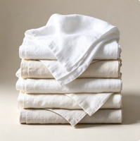 Serviettes de table en lin lavé à la pierre, 100 % lin naturel, teintes unies, carrées, pour la maison, les restaurants et les mariages