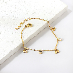 <b>Shell</b> Charm <b>Bracelet</b> For Women Gold Plated With Crystal Bezel Setting Fashion Jewelry Gift Accessory - Product Image 3