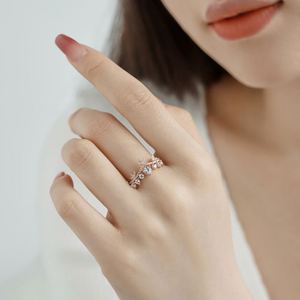 Anillos de Plata de Ley 925 con Circonita Cúbica 5A, Diseño Minimalista y Moderno de Dylam, Joyería Fina para Mujer, Múltiples Capas, Sencillos - Product Image 4