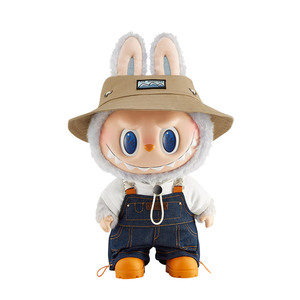 Popmart The Monsters Labubu Fall in Wild Farmer - Peluche da Collezione, Bambola Grande 40cm, Ciondolo Portachiavi 17cm, Action Figure - Product Image 1