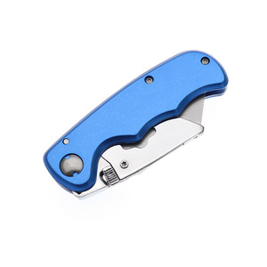 Hot Selling Quick Change Blades Aluminum Handle Safety <b>Lock</b> Folding Box Cutter Utility <b>Knife</b> - Product Image 4