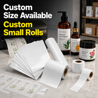 Papier autocollant imperméable à séchage rapide, rouleau d'étiquettes pour imprimante, étiquettes adhésives, papier jet d'encre brillant, OEM, vente en gros de papier autocollant