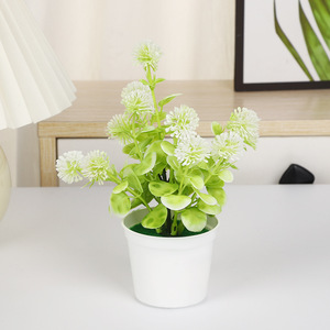 Yiwu Datuo Florist - Plantas Artificiales Esféricas en Maceta de 14x20cm, Decoraciones de Plástico de Imitación de Alta Calidad para el Hogar y la Oficina - Product Image 3