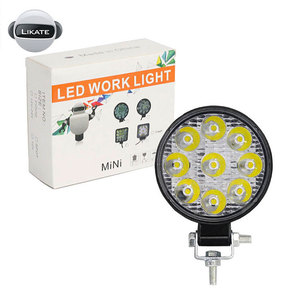 LKT 3 Inch Spot Flood Combo <span class=keywords><strong>Led</strong></span> Driving Light, Truck 4X4 24 Volt Square Lamp Car 27W 12V <span class=keywords><strong>Led</strong></span> round shape work light - Product Image 1