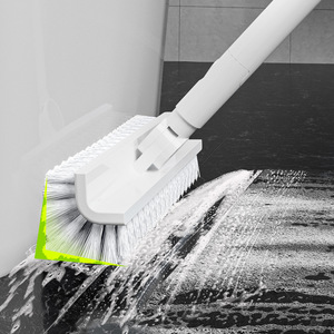 Cepillo de limpieza para huecos en forma de V con mango largo y cerdas suaves para baño, inodoro y suelo, tipo escobilla de goma, para Dropshipping Shopify - Product Image 4