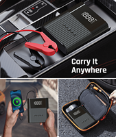 Démarreur de moteur de voiture d'urgence Nexest avec pompe de gonflage d'air de véhicule 12v compresseur d'air de voiture gonfleur de pneu de batterie
