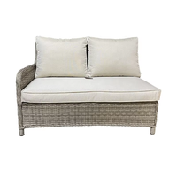 Modernes Nordic Outdoor Aluminium Garden Sectional Lounge Set Großhandel Wicker Rattan Patio Sofa für das Essen im Landhausstil