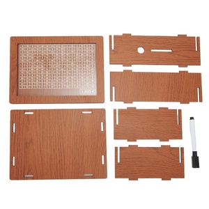 Caja de caja de dinero personalizada hucha de madera 10000 SGD 5000 CAD 5000 AUD caja de ahorro de dinero para niños banco de monedas contador de madera creativo - Product Image 5