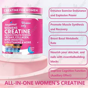 Aegelwell Creatine for Women Creatine Monohydrate <strong>BCAA</strong> Powder Myo-Inositol Collagen Powder Support Digestion Energy Boost - Product Image 4