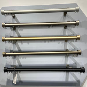 Tringles à rideaux télescopiques réglables sans perçage, avec boucle <span class=keywords><strong>en</strong></span> <span class=keywords><strong>fer</strong></span>, pour la Turquie - Product Image 2