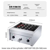 Machine à fondue électrique commerciale en acier inoxydable de grande capacité, friteuse, cuiseur à nouilles, fondue épicée, brochettes parfumées