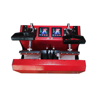 Nouvelle presse à chaud double station AIBA avec contrôle LCD double et micro-interrupteur pour la sublimation de tasses à café personnalisées, équipement de studio