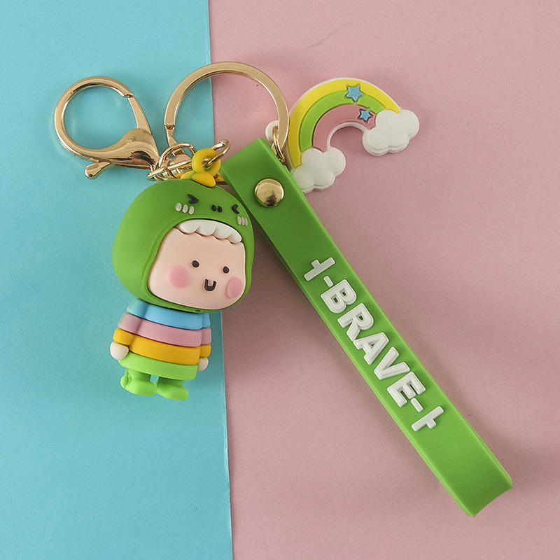 ไดโนเสาร์สีเขียวสายรุ้งที่กล้าหาญ