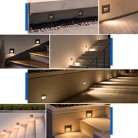 Éclairage d'Escalier Encastré LED Extérieur Étanches 3W pour Couloir d'Hôtel, Lumière Murale d'Escalier