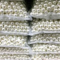 Perles rondes en ABS de 0,5 kg/sac, avec ou sans trou, pour couture, artisanat, décoration, accessoires de bricolage, perles pour vêtements, prix d'usine