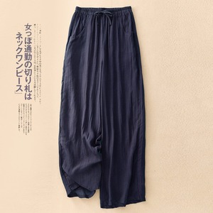 Nuovi <span class=keywords><strong>Pantaloni</strong></span> Larghi Estivi 2026 in Cotone e <span class=keywords><strong>Lino</strong></span> a Doppio Strato, Stile Francese Chic, Vita Alta con Coulisse, Taglie Forti - Product Image 4