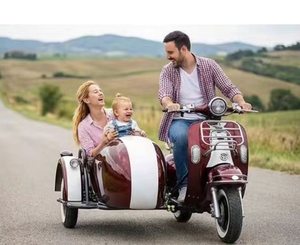 Motocyclette électrique à side-car, tricycle électrique à 3 roues avec side-car cargo pour <span class=keywords><strong>Vespa</strong></span> - Product Image 5