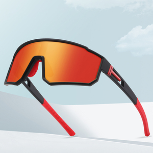 Men's New Fashionable Outdoor <strong>Sports</strong> <strong>Sunglasses</strong> with Blue and Red <strong>Polarized</strong> Lenses Colorful Riding Glasses with Tac Material - Product Image 3