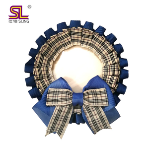 Kunden spezifisches Logo Satin Ribbon Rosette Award Race Ribbon Flower Badge für Abschluss sport und Tanz - Product Image 5