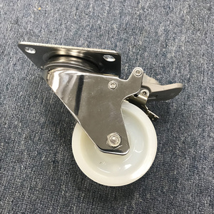 <span class=keywords><strong>6</strong></span> 8 10 Zoll festes drehbares pneumatisches luftgefülltes Gummi-Lenkrad mit Seiten bremse für Gorilla wagen Handwagen Schubkarre - Product Image 2