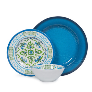 Plasric <strong>Picnic</strong> Dish <strong>Set</strong> 12 Pcs <strong>Set</strong> Dinnerware <strong>Set</strong> <strong>Plates</strong>, Custom Printing High End Melamine Hotel Tableware Dinnerware - Product Image 6