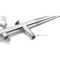 Kit Compresseur Aérographe Double Action Linhaiveta Mini Alimentation par Gravité 3 Godets (0.3/0.4/0.5mm) Portable Sans Fil Écologique