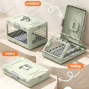 Cage de <span class=keywords><strong>transport</strong></span> pliable pour animaux de compagnie, respirante, transparente, pour extérieur, avec poignée - Product Image 3