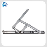 Ventana Abatible Moderna de Aleación de Aluminio Personalizada con Diseño de Rejilla de Acero Inoxidable para Uso en Exteriores con Aislamiento Acústico