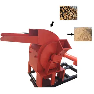 Serra trituradora de madeira, máquina industrial de serra, motor diesel, triturador de galhos de madeira do jardim