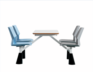 Vente en gros de cantine scolaire Personnel d'entreprise Salle à manger d'affaires Salle à manger design Respectueux de l'environnement Table Chaise pour 4 personnes - Product Image 6