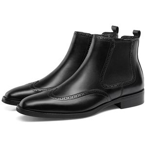 Chaussures Derby en cuir pour hommes à bout large, en cuir de vachette véritable et cuir verni, style britannique, pour pieds larges - Product Image 2