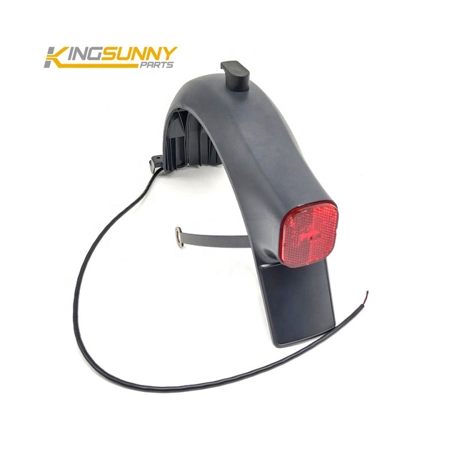 Nine Bot F2 Original Electric Scooter Parts Rear Fender Assembly with Mudguard Bracket Brake Tail Light Plastic Accessories