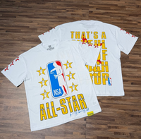 T-shirt pour hommes à manches courtes, col rond, imprimé, décontracté, en coton jersey blanc, motif All-Star, avec l'inscription « That's A Awful Lot Of Cough Syrup »