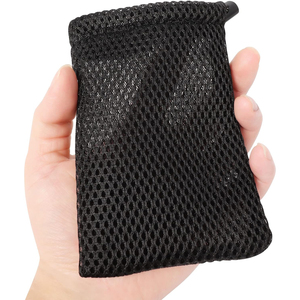 Small Storage <b>Pouch</b> String Bags for Mini Stuff MP3 Charger Earphone <b>Key</b> Nylon Mesh Drawstring Bag - Product Image 2